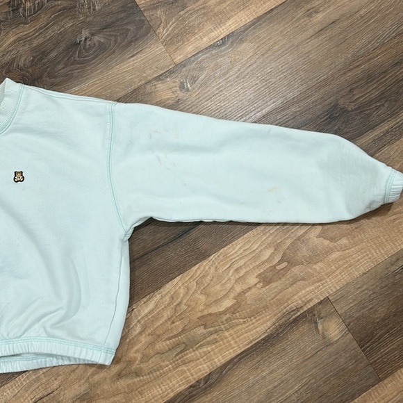 teddy fresh classic fleece cut off crewneck, size S. Pale green - Picture 15 of 15